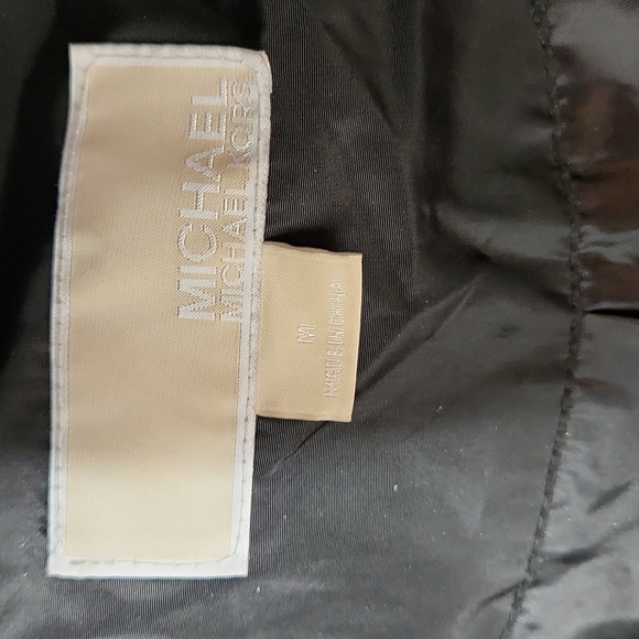 Michael Kors faux fur hooded down filled mid-length winter coat puffer black - Picture 7 of 14